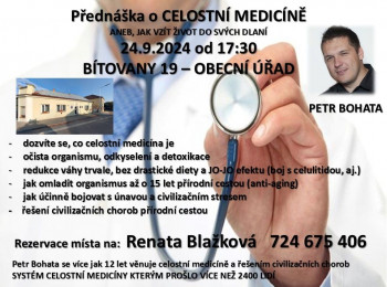 (Přednáška o celostní medicíně). 