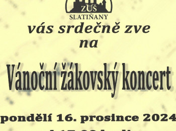 Vánoční žákovský koncert