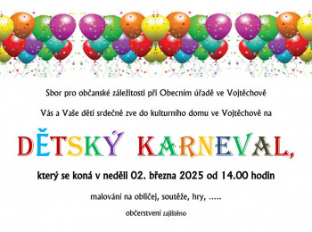 Dětský karneval Vojtěchov